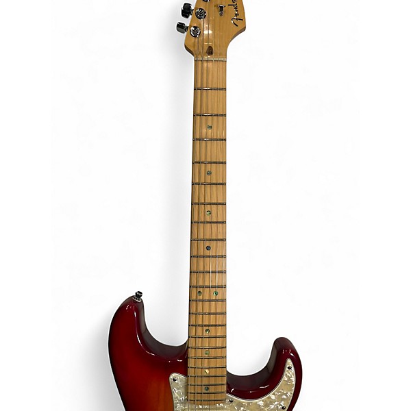 Used Fender Stratocaster Deluxe CHERRY RED Solid Body Electric Guitar