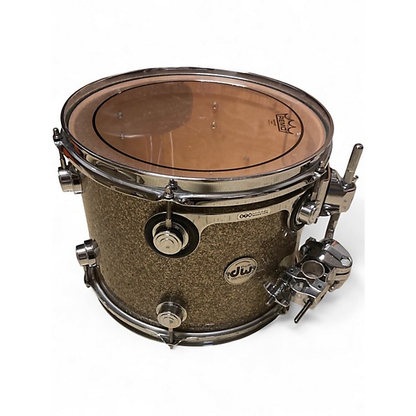 Used DW 3 Piece Collector's Series GOLD SPARKLE Drum Kit