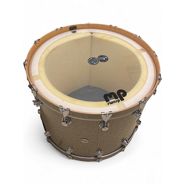 Used DW 3 Piece Collector's Series GOLD SPARKLE Drum Kit