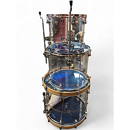 Used DW 3 Piece Design Series Acrylic ACRYLIC BLUE Drum Kit