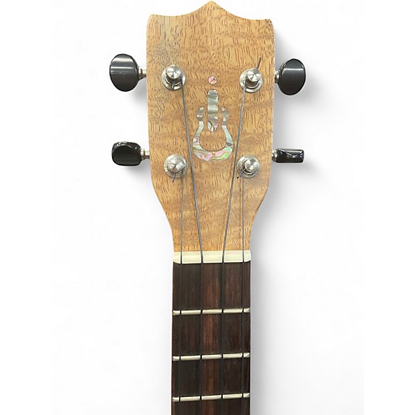 Used Imua Solid Body Electric Curly Mango Wood Ukulele
