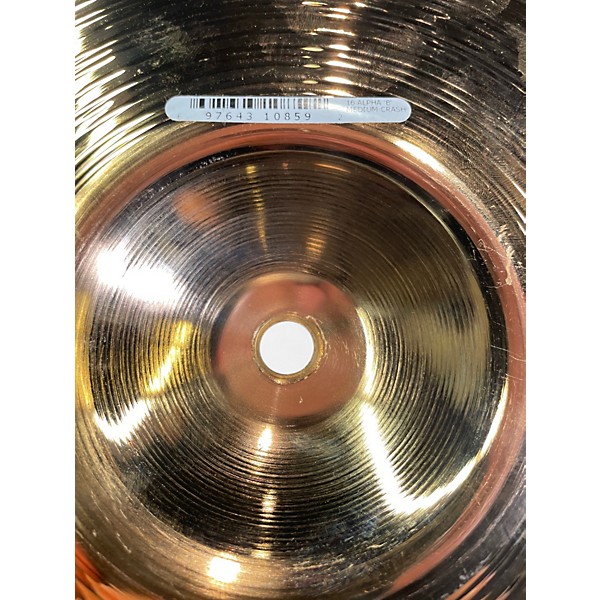Used Paiste 16in Alpha Medium Crash Brilliant Cymbal