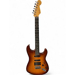 Used Fender AMERICAN DELUXE QUILTED MAPLE TOP HSS STRATOCASTER NATURAL BURST Solid Body Electric Guitar