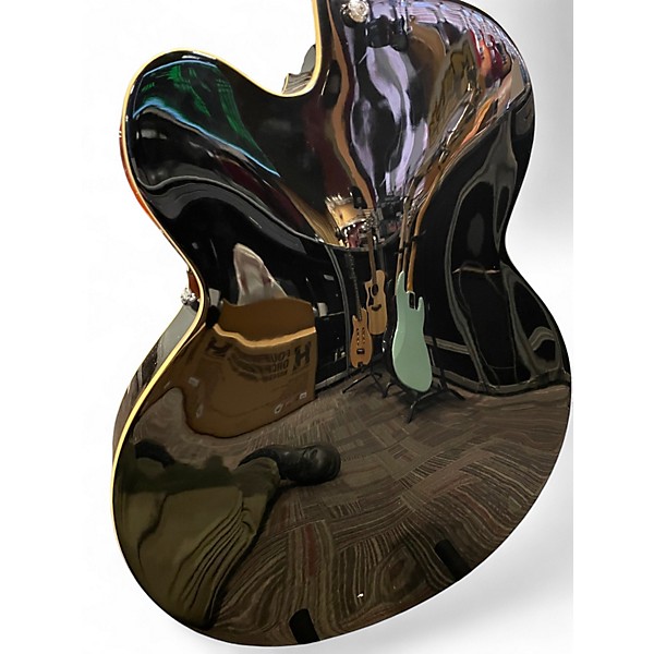 Used D'Angelico EXL-1 Black Hollow Body Electric Guitar