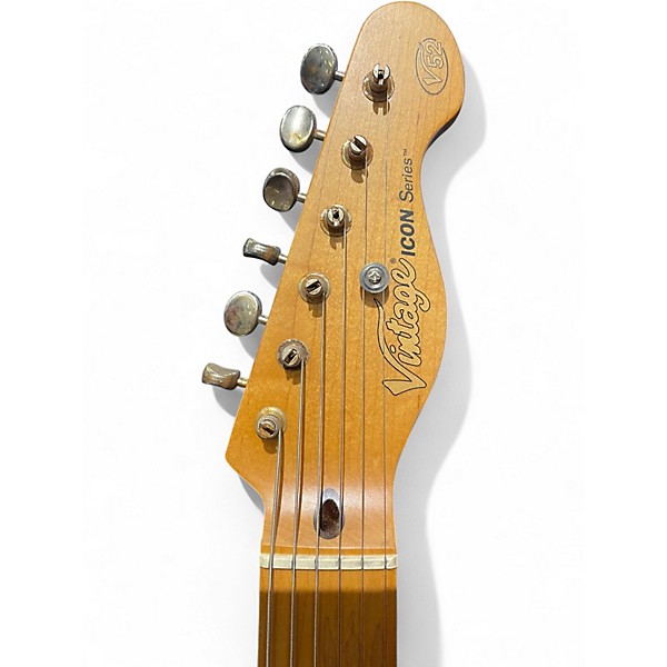 Used Vintage ICON SERIES V52 Butterscotch Solid Body Electric Guitar