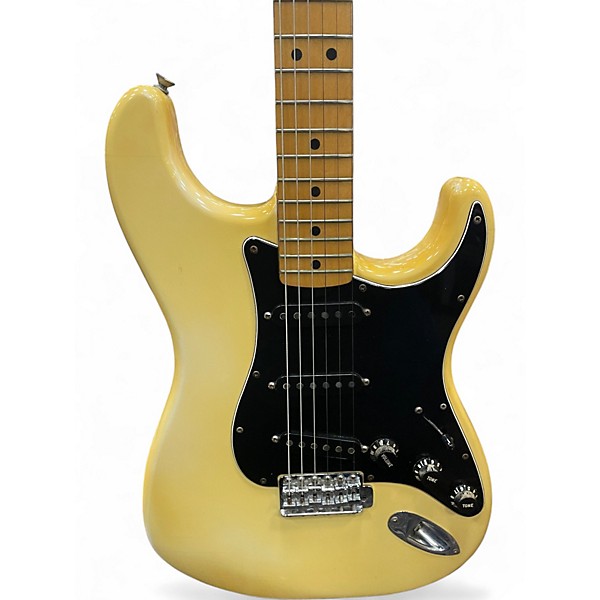 Used Fender 70S STRATOCASTER YELLOW Solid Body Electric Guitar