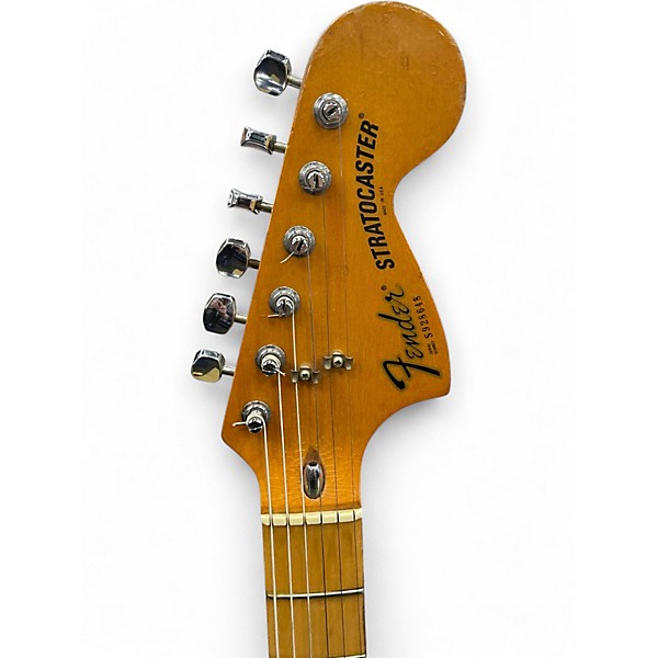 Used Fender 70S STRATOCASTER YELLOW Solid Body Electric Guitar