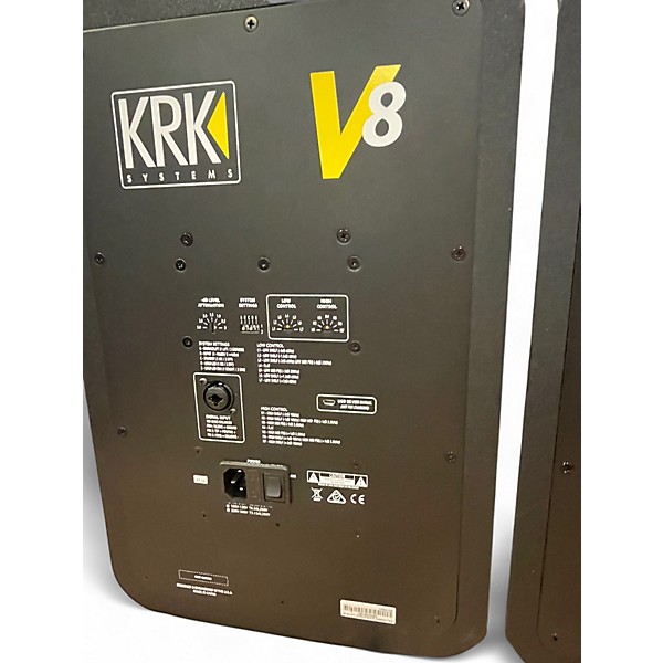 Used KRK V8 S4 (4th gen) Active Studio Monitor Speakers (PAIR) Powered Monitor