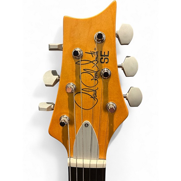 Used PRS SE Silver Sky Emerald Green Solid Body Electric Guitar