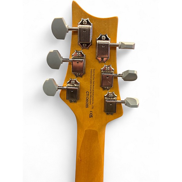 Used PRS SE Silver Sky Emerald Green Solid Body Electric Guitar