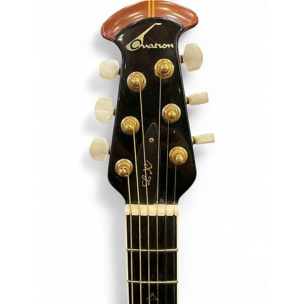 Used Ovation Custom Elite LX Red Fade Acoustic Guitar