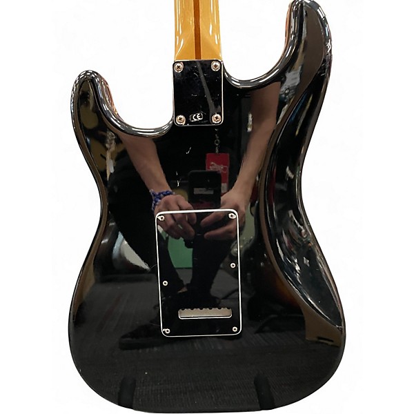 Used 2010 Fender Standard Stratocaster Black Solid Body Electric Guitar