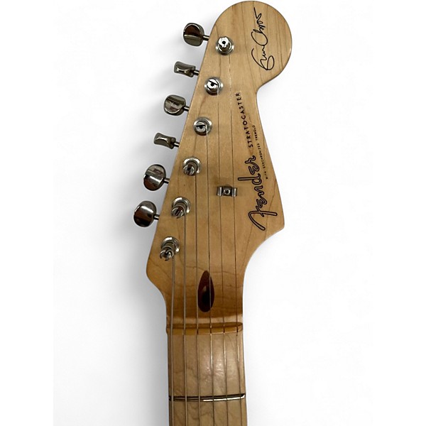 Used Fender Artist Series Eric Clapton Stratocaster Olympic White Solid Body Electric Guitar