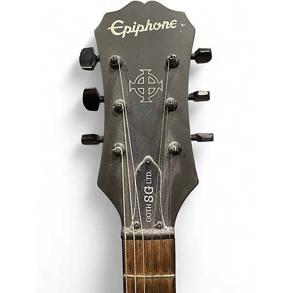 Used Epiphone Gothic SG Black Solid Body Electric Guitar
