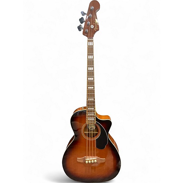 Used Fender California Kingman Shaded Edge Burst Acoustic Bass Guitar