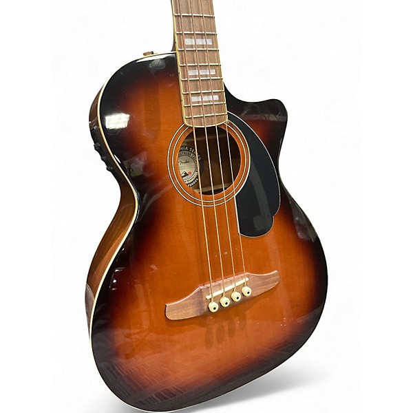 Used Fender California Kingman Shaded Edge Burst Acoustic Bass Guitar