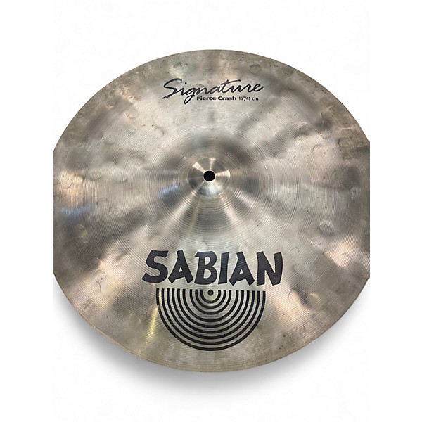 Used SABIAN 16in JOJO MAYER SIGNATURE FIERCE CRASH Cymbal