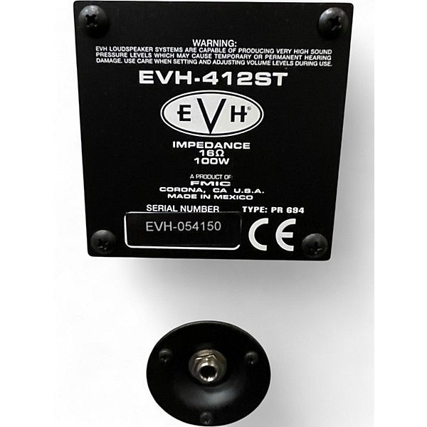 Used EVH EVH-412ST WHITE Guitar Cabinet