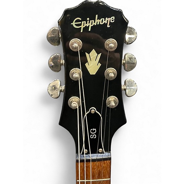 Used Epiphone SG Limited Edition Custom Shop Silver Burst Solid Body Electric Guitar