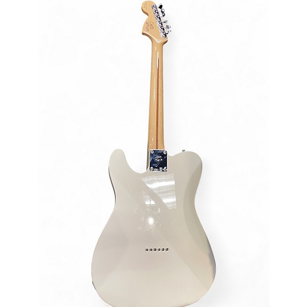 Used 2014 Fender Chris Shiflett Telecaster Deluxe Arctic White Solid Body Electric Guitar