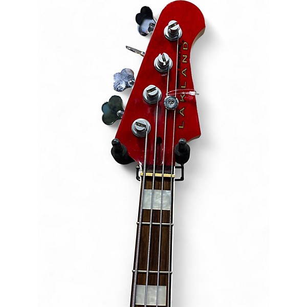 Used Lakland SKYLINE DECADE Red Electric Bass Guitar