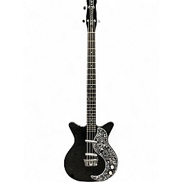 Used Danelectro '59 Short-Scale Bass BLACK METAL FLAKE Electric Bass Guitar