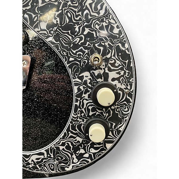 Used Danelectro '59 Short-Scale Bass BLACK METAL FLAKE Electric Bass Guitar