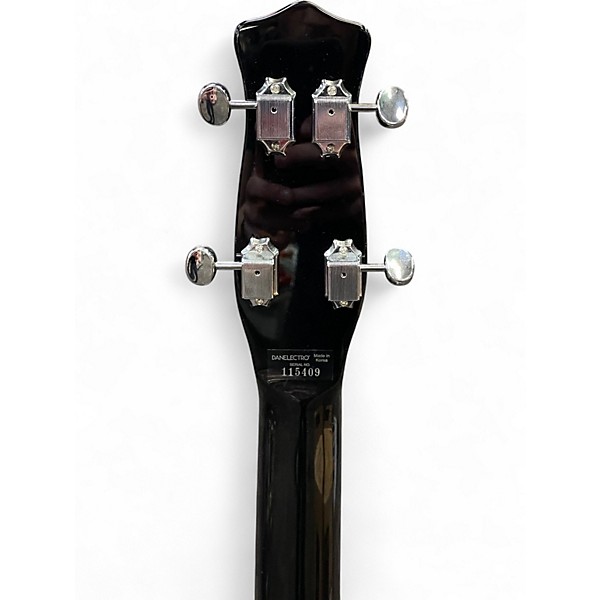 Used Danelectro '59 Short-Scale Bass BLACK METAL FLAKE Electric Bass Guitar