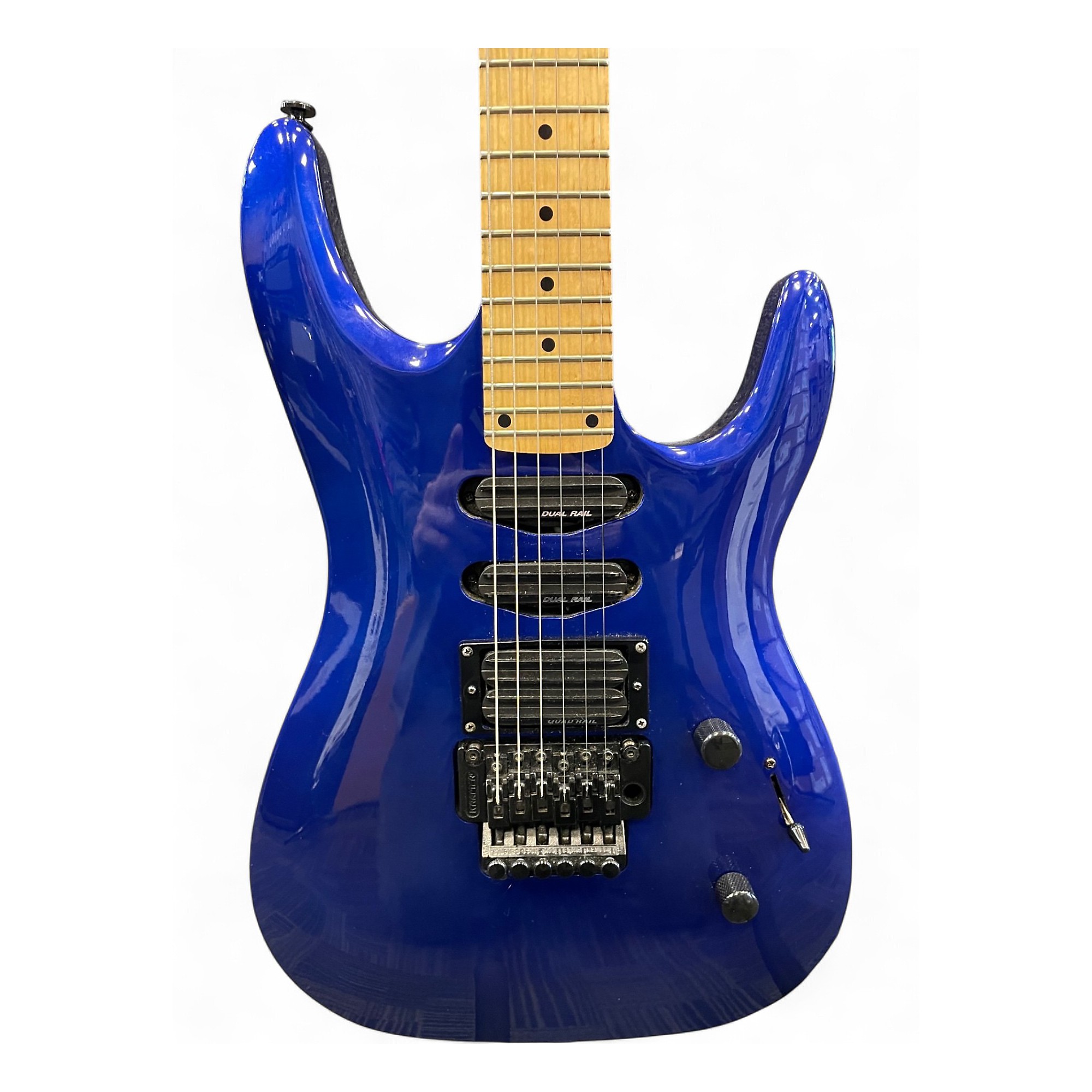 Used Kramer Striker FR 422 Blue Solid Body Electric Guitar Blue