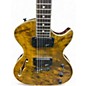 Used Giannini Single Cut Yellow Hollow Body Electric Guitar