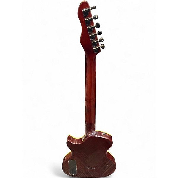 Used Giannini Single Cut Yellow Hollow Body Electric Guitar