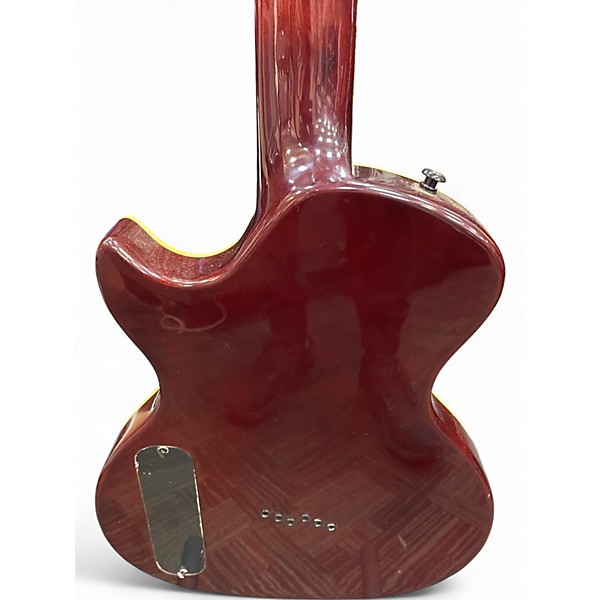 Used Giannini Single Cut Yellow Hollow Body Electric Guitar