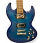 Used Jay Turser Double Cut Blue Burst Solid Body Electric Guitar