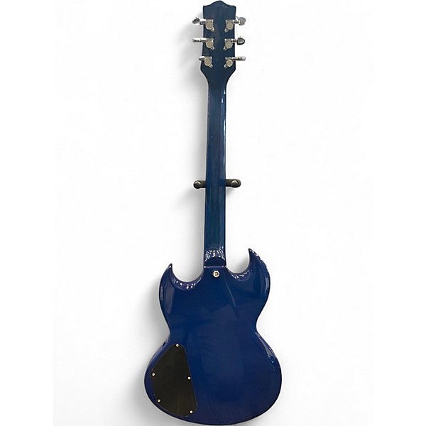 Used Jay Turser Double Cut Blue Burst Solid Body Electric Guitar