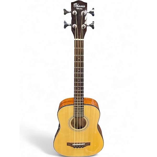 Used Ohana obu Natural Acoustic Bass Guitar