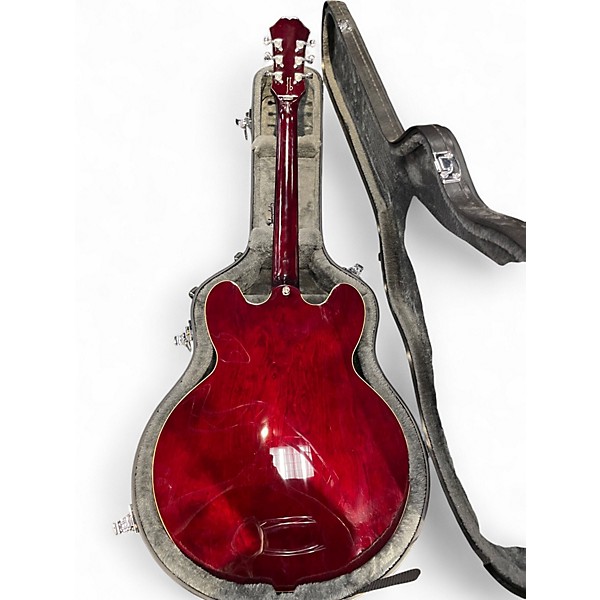 Used Epiphone noel gallagher riviera Wine Red Hollow Body Electric Guitar