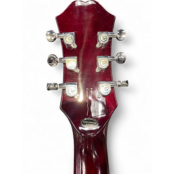 Used Epiphone noel gallagher riviera Wine Red Hollow Body Electric Guitar