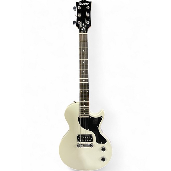 Used Maestro LES PAUL JR White Solid Body Electric Guitar