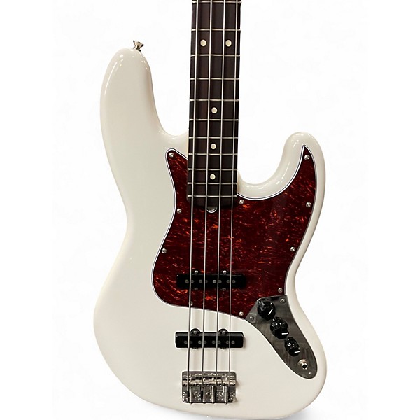 Used Fender American Performer Jazz Bass Arctic White Electric Bass Guitar