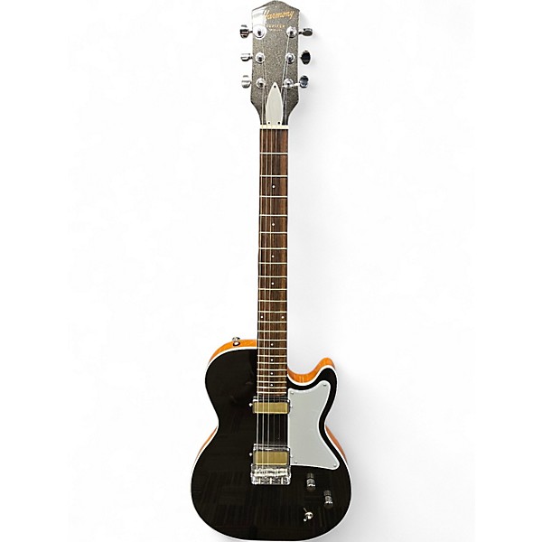 Used Harmony JUPITER THINLINE GREY SPARKLE Solid Body Electric Guitar