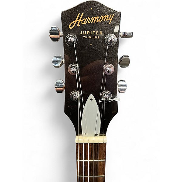 Used Harmony JUPITER THINLINE GREY SPARKLE Solid Body Electric Guitar