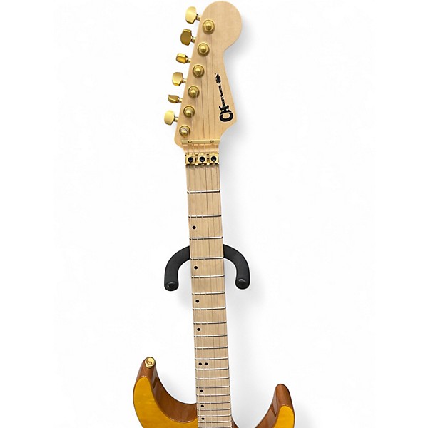 Used Charvel dk24 hh fr dark amber Solid Body Electric Guitar
