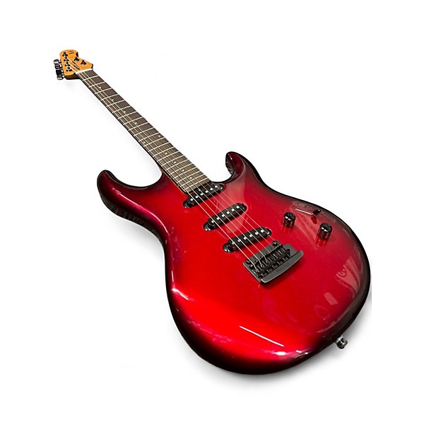 Used Ernie Ball Music Man Luke 4 SSS SCOVILLE RED Solid Body Electric Guitar