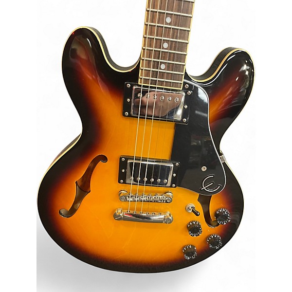Used Epiphone ES339 2 Tone Sunburst Hollow Body Electric Guitar