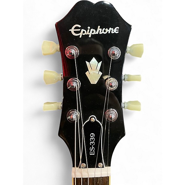 Used Epiphone ES339 2 Tone Sunburst Hollow Body Electric Guitar