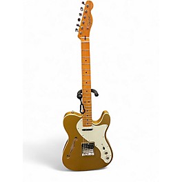 Used Squier Classic Vibe Telecaster Thinline Gold Hollow Body Electric Guitar