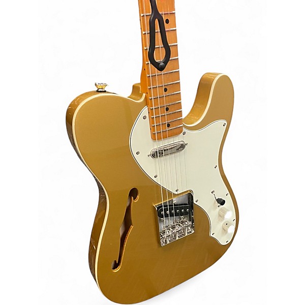 Used Squier Classic Vibe Telecaster Thinline Gold Hollow Body Electric Guitar