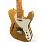 Used Squier Classic Vibe Telecaster Thinline Gold Hollow Body Electric Guitar