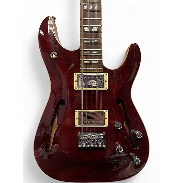 Used 2006 Schecter Guitar Research CSH-12 Black Cherry Solid Body Electric Guitar