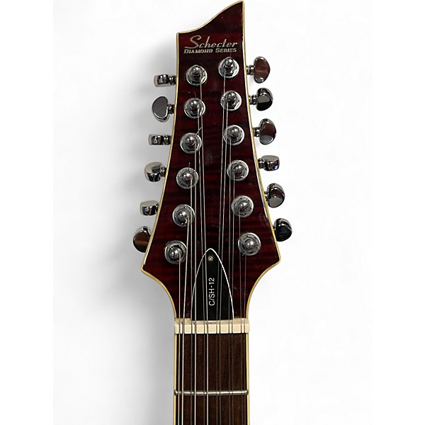 Used 2006 Schecter Guitar Research CSH-12 Black Cherry Solid Body Electric Guitar